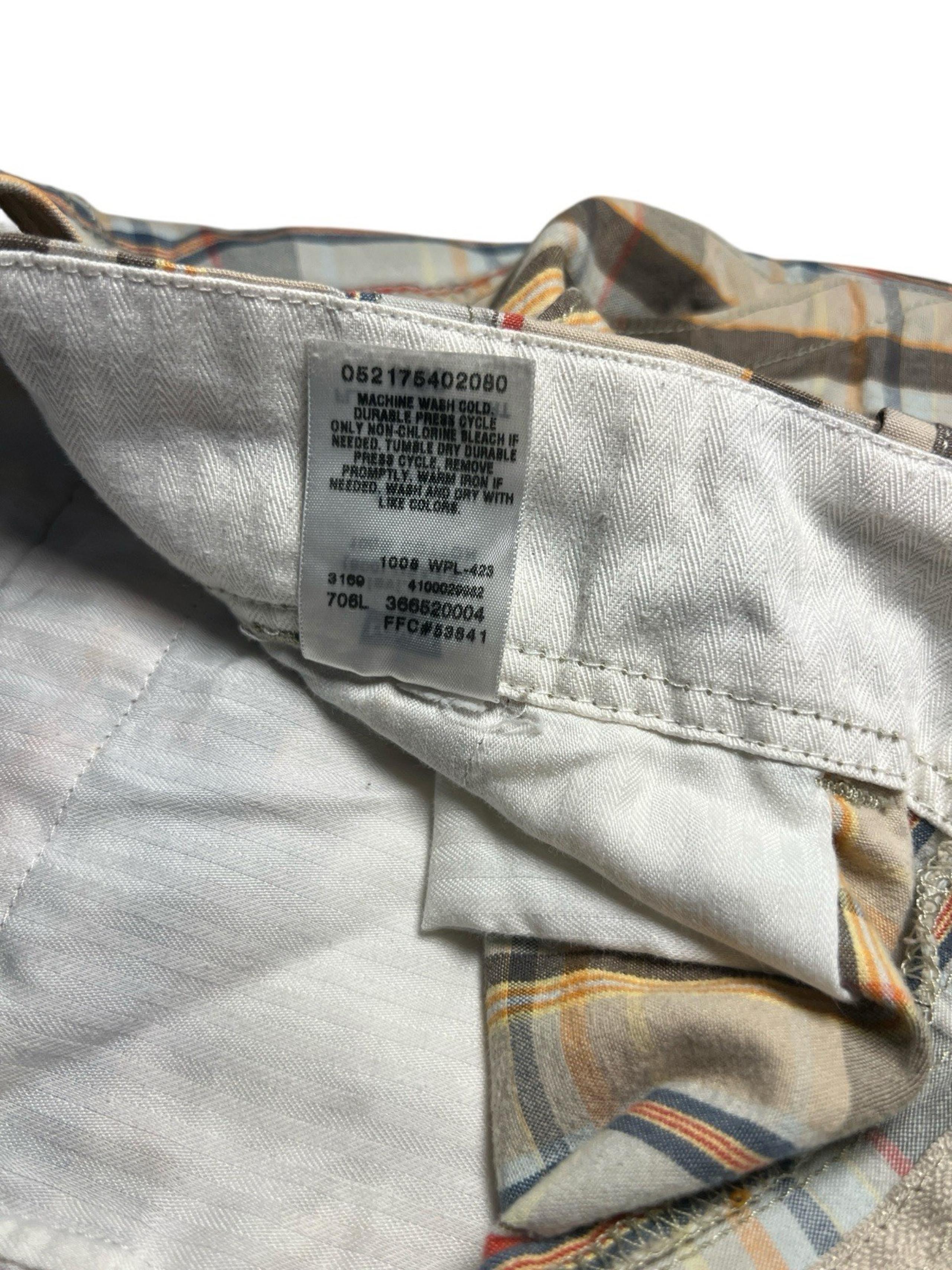 Levi’s Seaside Plaid Shorts W36 Y2K Aesthetic Flat Front Casual Cotton Mens