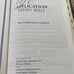 The Life Application Bible by Zondervan Staff (1991, Hardcover) Leather Bound.