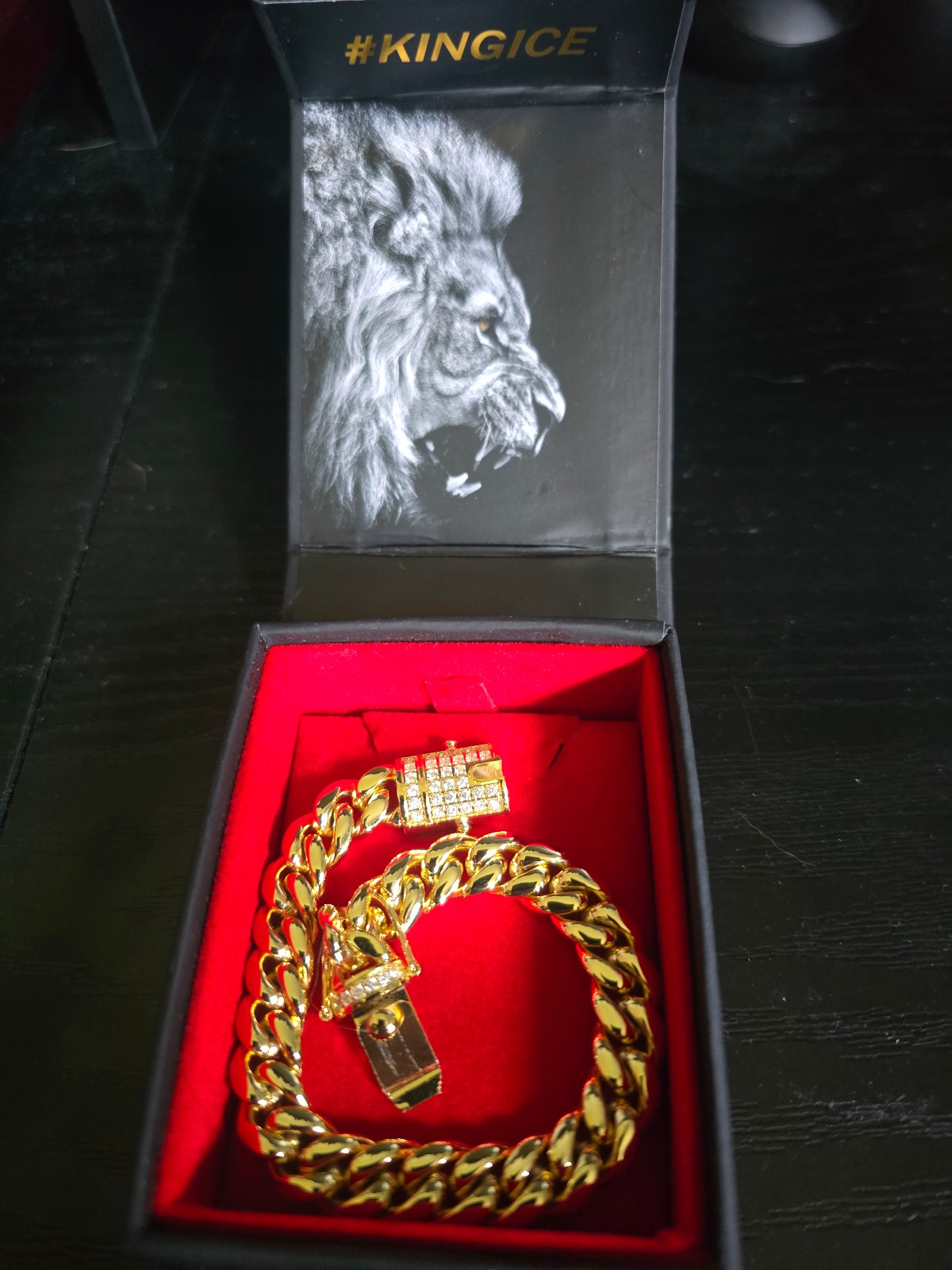 King Ice 10mm ブレスレット IcedDiamondCutMiamiCuban ゴールド King Ice Miami Cuban 10mm Gold Bracelet Bracelets