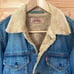 LEVI'S Levi's G-Jean Rare Brown Boa Denim Jacket