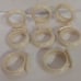 8 Vintage Napkin Rings Whole Wheat Porcelain 2 Mikasa Style