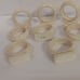 8 Vintage Napkin Rings Whole Wheat Porcelain 2 Mikasa Style