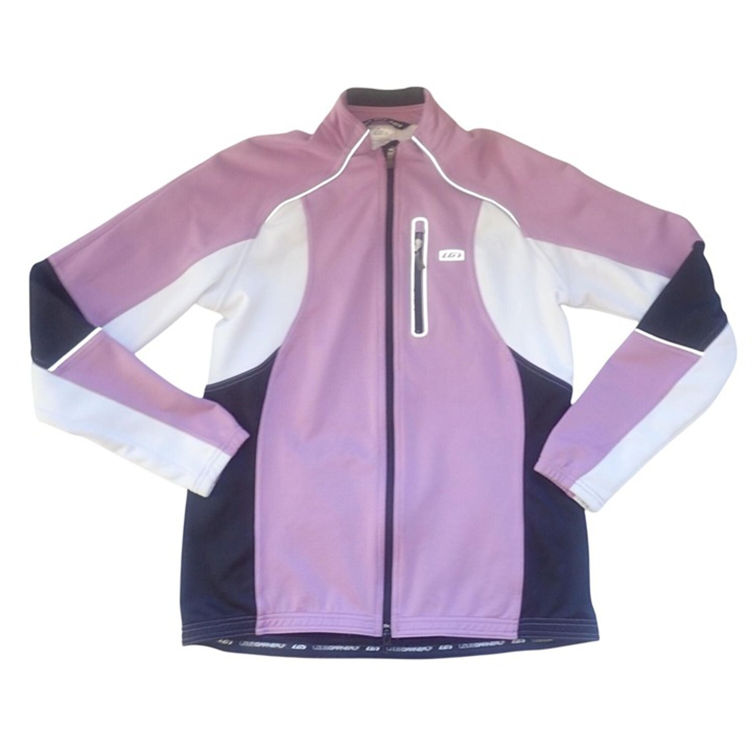 Louis Garneau Womens L Cycling Jacket Full Zip Purple windblock  Cold Weather