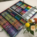 Art Case Coloring Set - Rainbow (140ct), Art Kit for Girls & Boys, Holiday Gift
