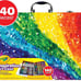 Art Case Coloring Set - Rainbow (140ct), Art Kit for Girls & Boys, Holiday Gift