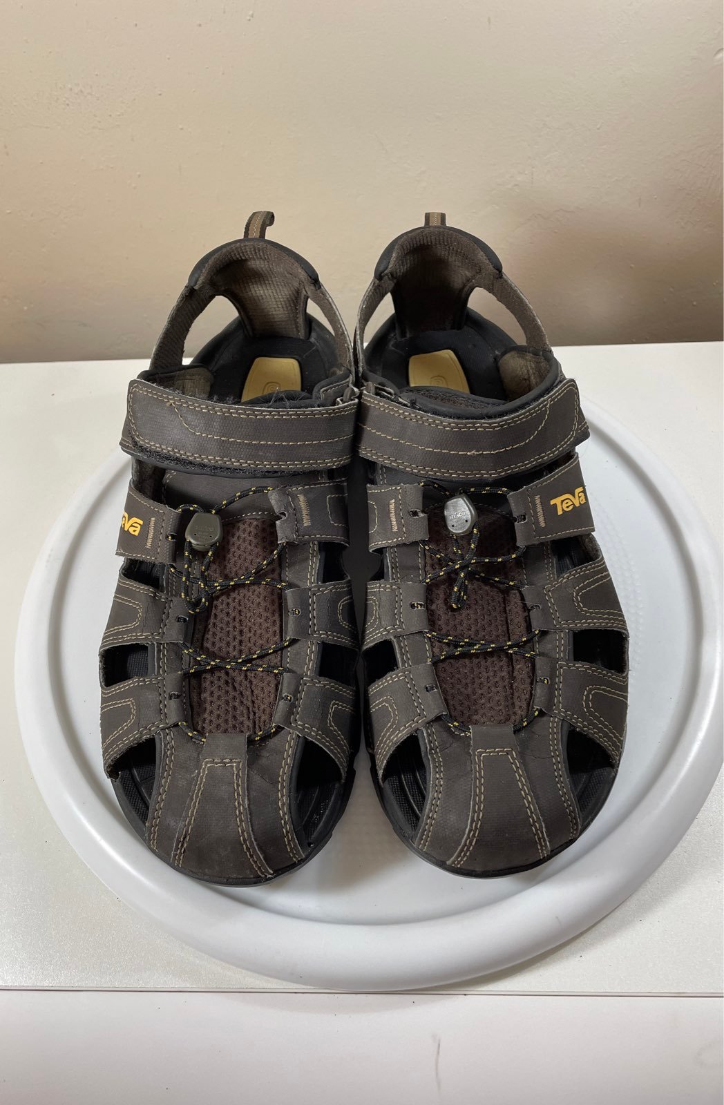 Mens Forebay Sandals Brown Size 11 style 1001116 Turkish Coffee Shoc Pad |