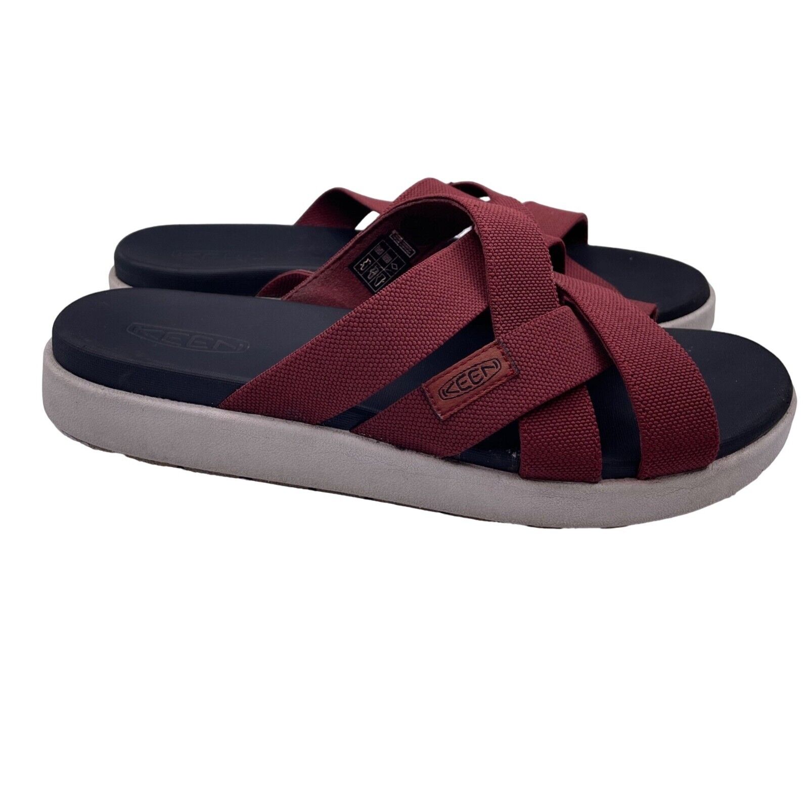 Keen Elle Slide Sandals Slip On Outdoor Strappy Trail Red Womens Size 12