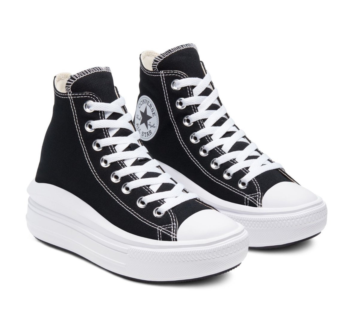 Converse Chuck Taylor All Star Move Women’s Hightop Platform Sneakers Black 10