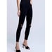 L'AGENCE NWT High Rise Skinny Jeans 24 Margot Destruct Ripped Knees Zinc Black