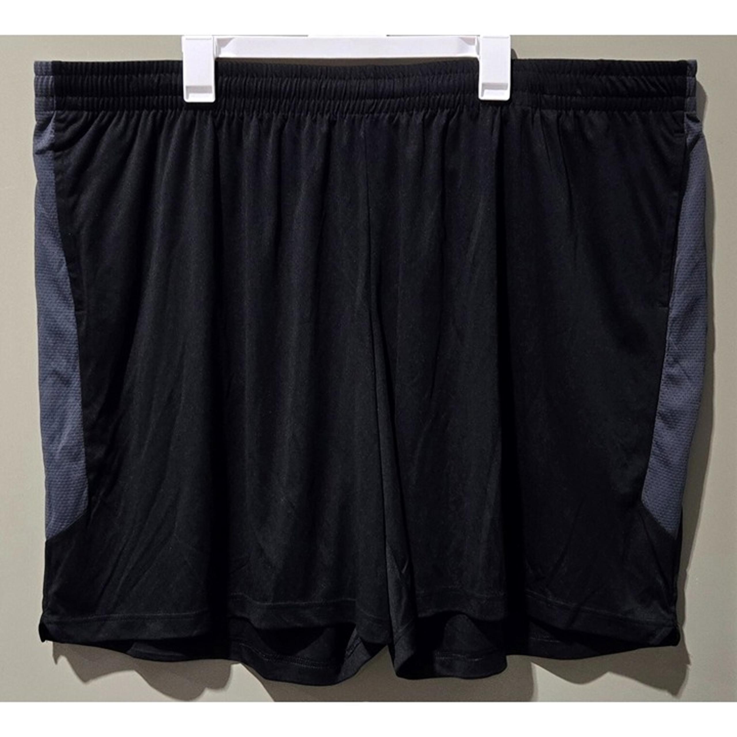 Tek Gear Black & Gray Trim Athletic Shorts -- Big & Tall Men's 4XL 4XB