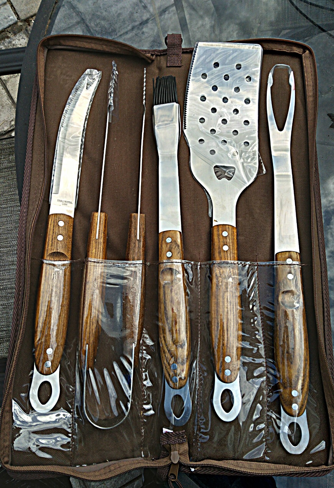 Grilling Set Wood Handels