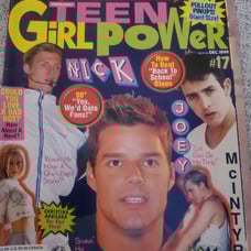 90s vintage teen girl power Magazine Ricky Martin nsync 98° Backstreetboys