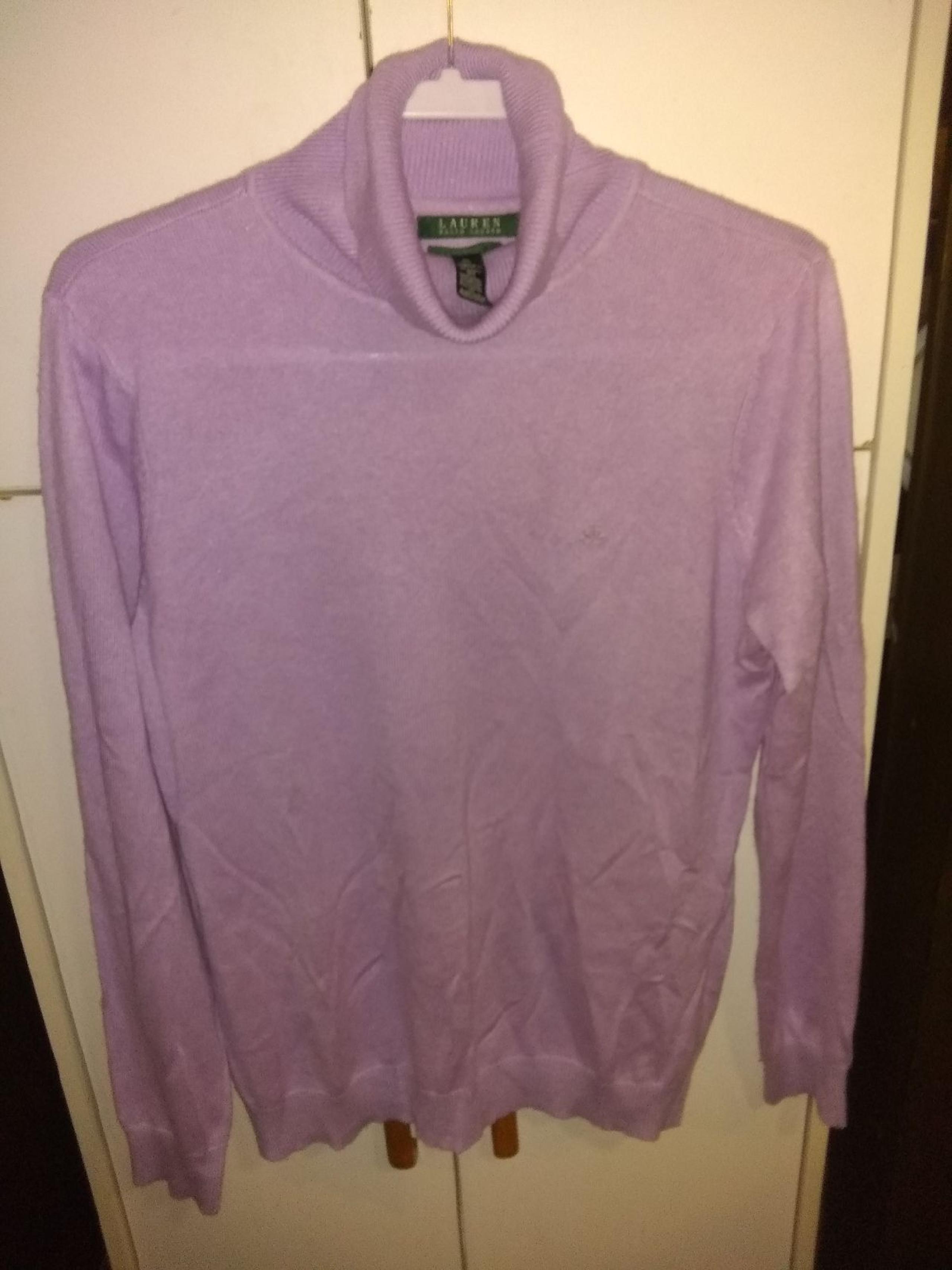 Ralph Lauren cashmere turtleneck.