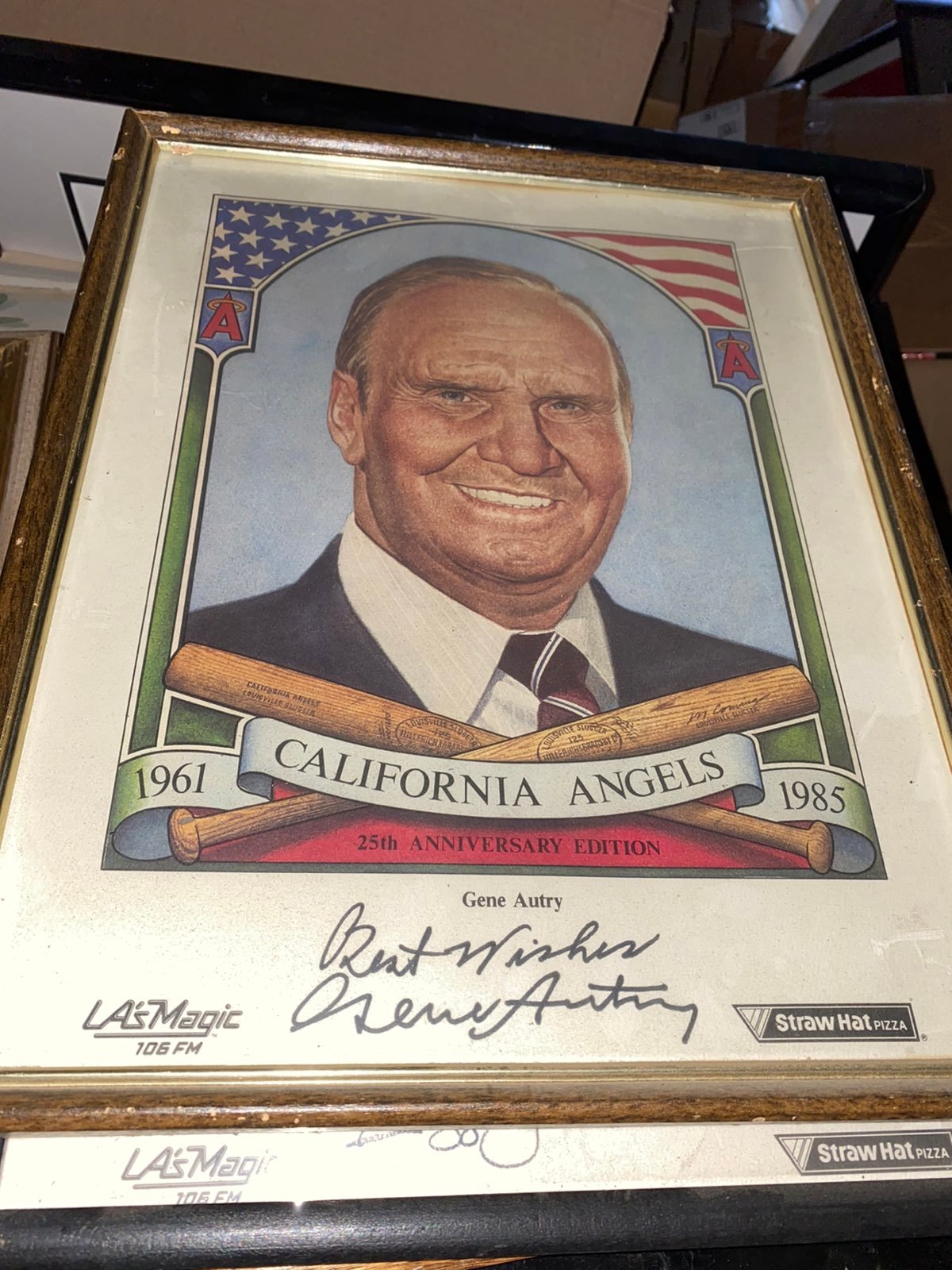 GENE AUTRY SIGNED 11X14 LITHOGRAPH