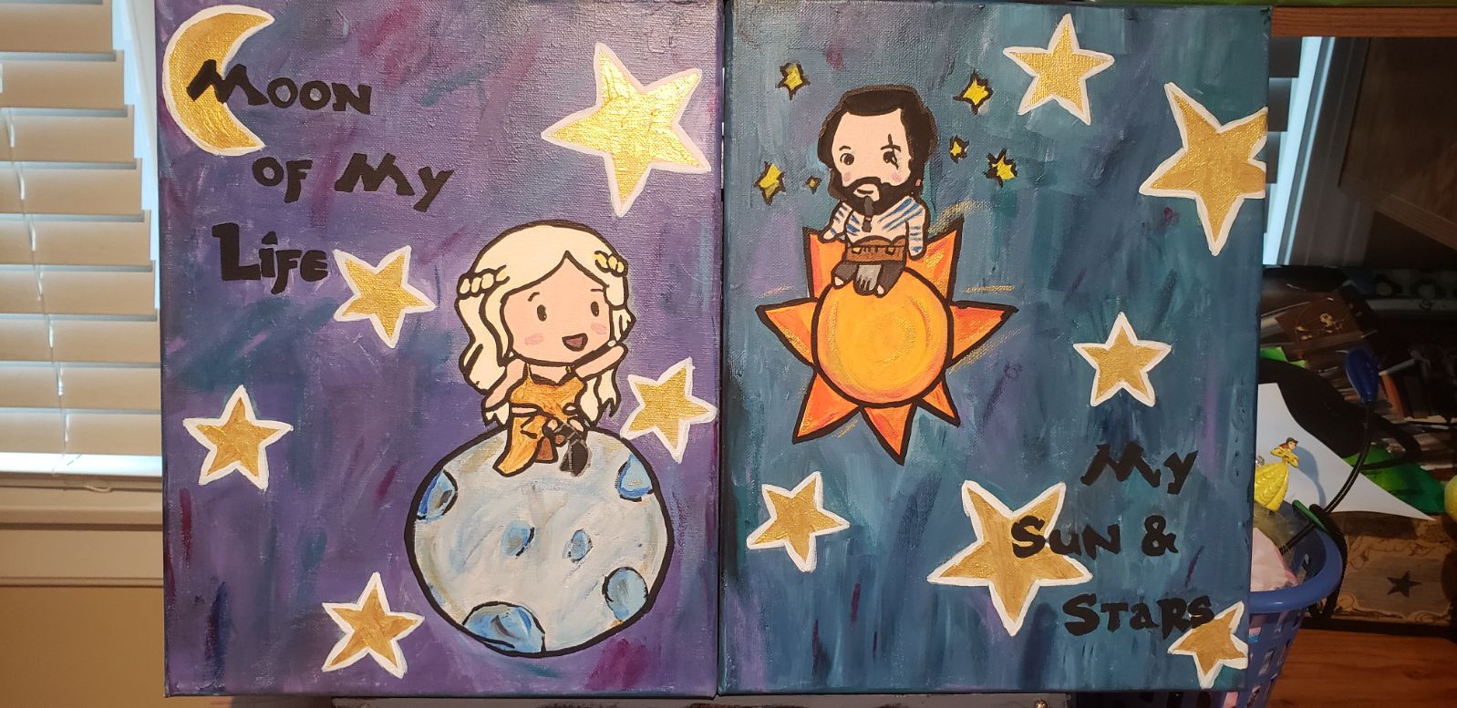 game of thrones couple painting