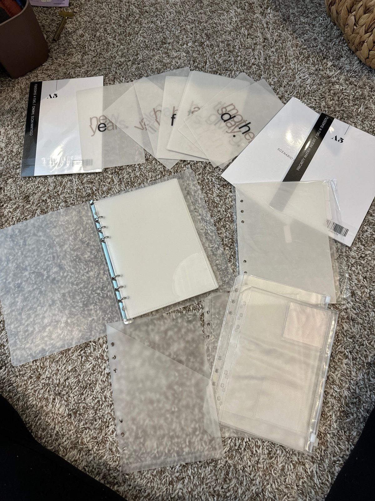 A5 random used planner items