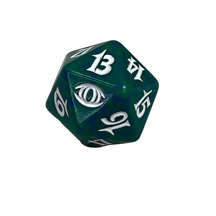 MTG Magic the Gathering D20 Wizards of the Coast Future Sight Dice Green