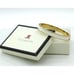 TALBOTS vintage in original box, white enamel clamper BRACELET gold tone EUC