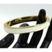 TALBOTS vintage in original box, white enamel clamper BRACELET gold tone EUC