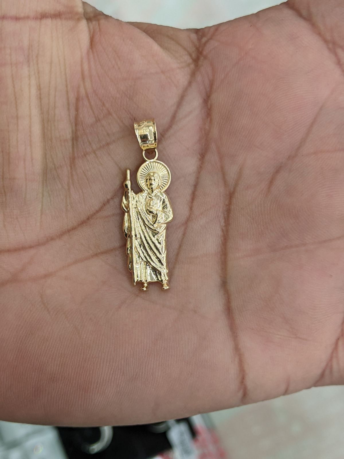 14kt Real Gold Saint Jude Pendant