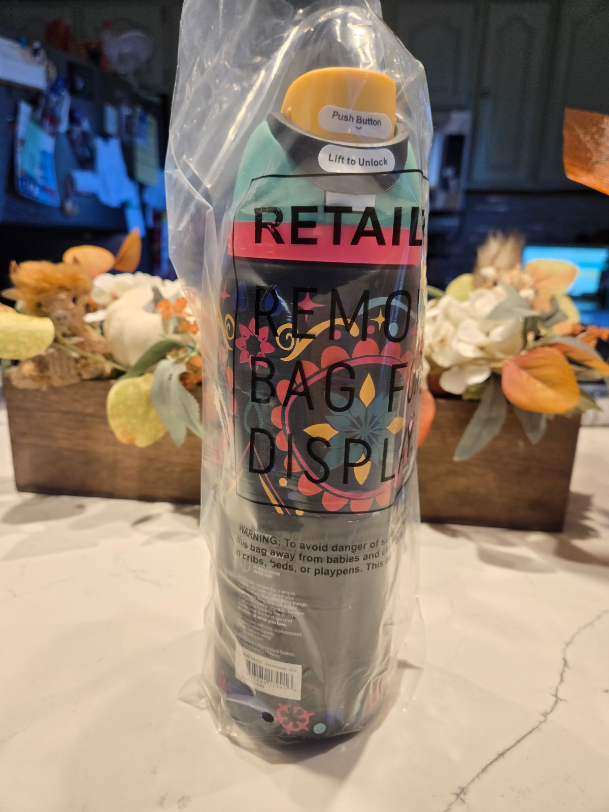 Owala SUGAR SKULL Glow In The Dark 32oz Freesip Water Bottle NEW