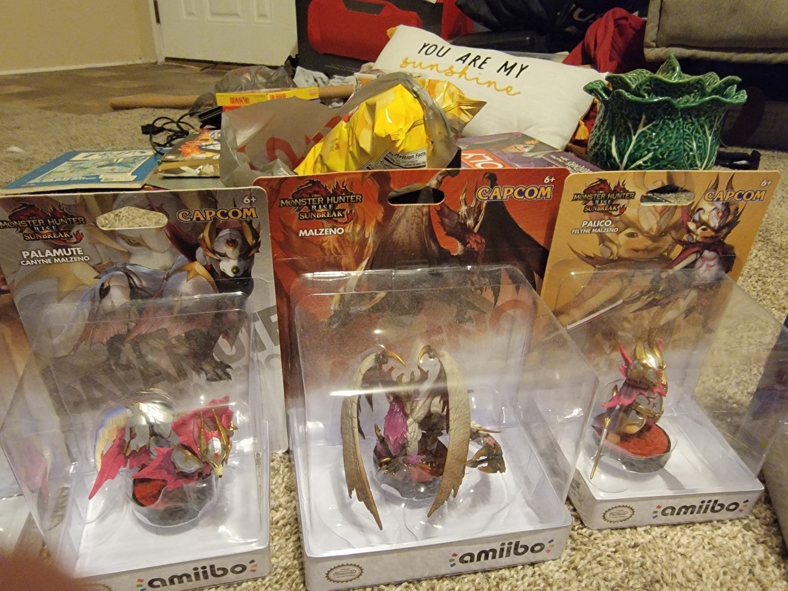 nearly complete monster hunter amiibo collection