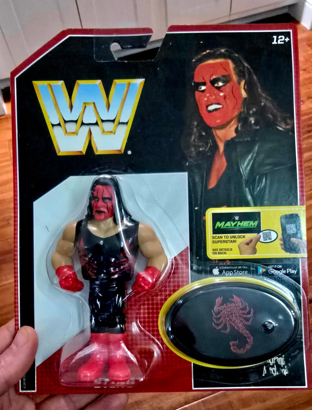 WWE Retro Sting NWO Wolfpac Red & Black Series 6 Mattel Figure WWF SEALED!
