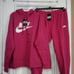 NWT NIKE SIZE XL FIREBERRY SPORTSWEAR JOGGING SUIT