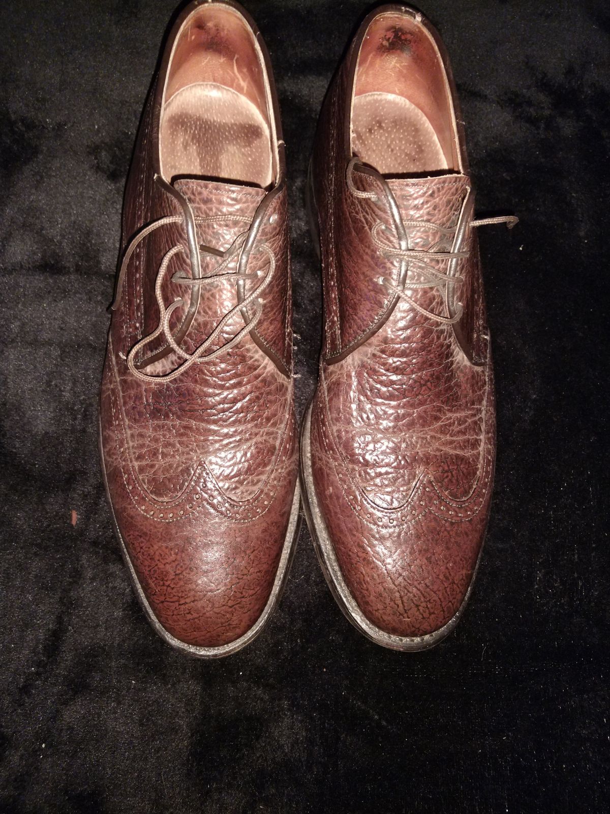 Sharkskin dress shoes