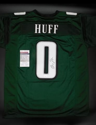 Bryce Huff Signed Autographed Philadelphia Eagles Green Jersey Memphis JSA COA