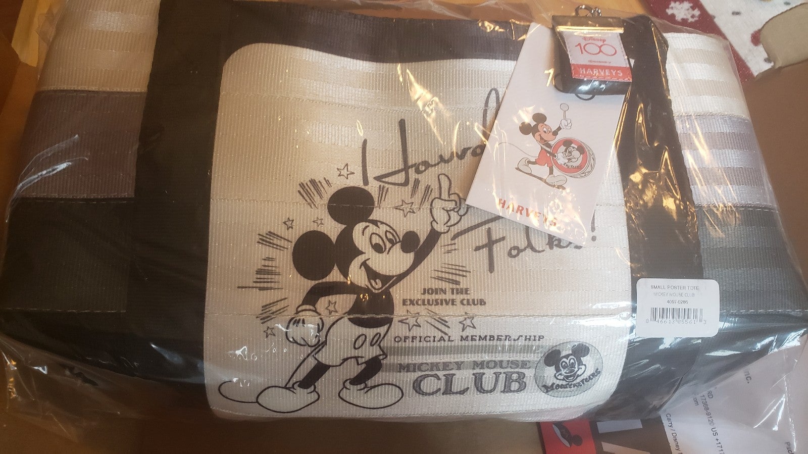 NWT Harvey’s Mickey Mouse Club Tote