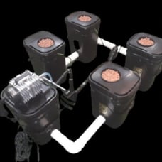 4-Plant Deluxe RDWC Hydroponic System With 5.3-Gallon Main Control Reservoir