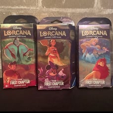 Set of 3 - 1 of Each - Starter Deck The First Chapter Disney Lorcana TCG