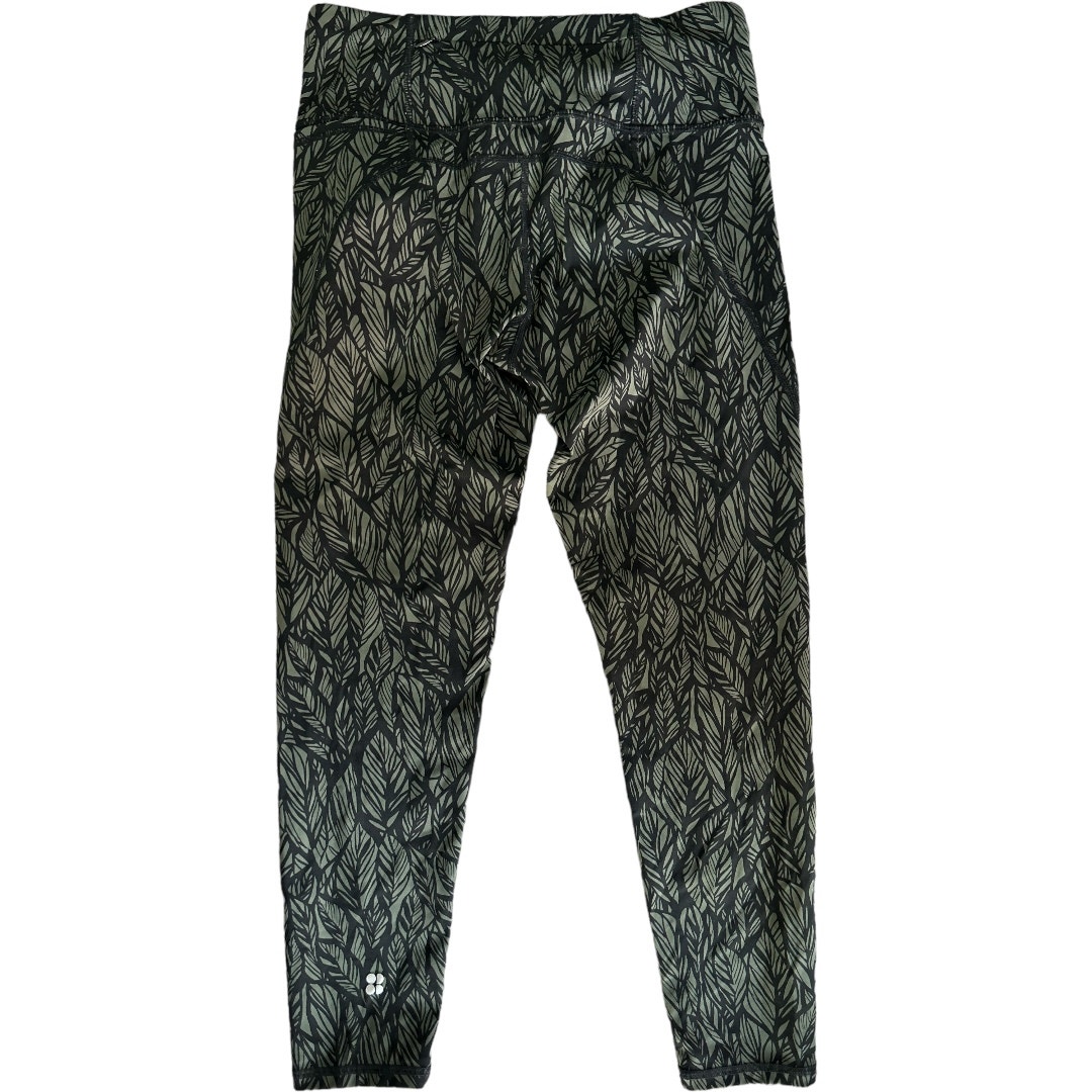NWOT Sweaty Betty Green & Black Leaf Print 7/8 Leggings Size Small