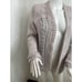 H&M Women’s Cardigan Sweater S Lavender Wool Cable Knit Interwoven Threads Lined
