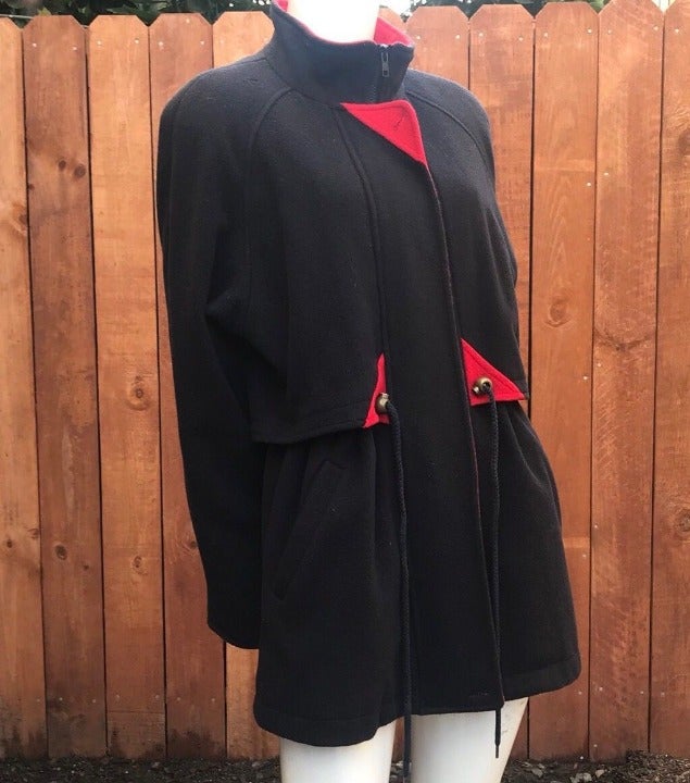 Limited Wool Blend Peacoat Petite Jacket