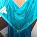 Vintage 80's aqua satin party dress