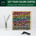 Marker Organizer for 144 Markers, Bamboo Art Supply Storage