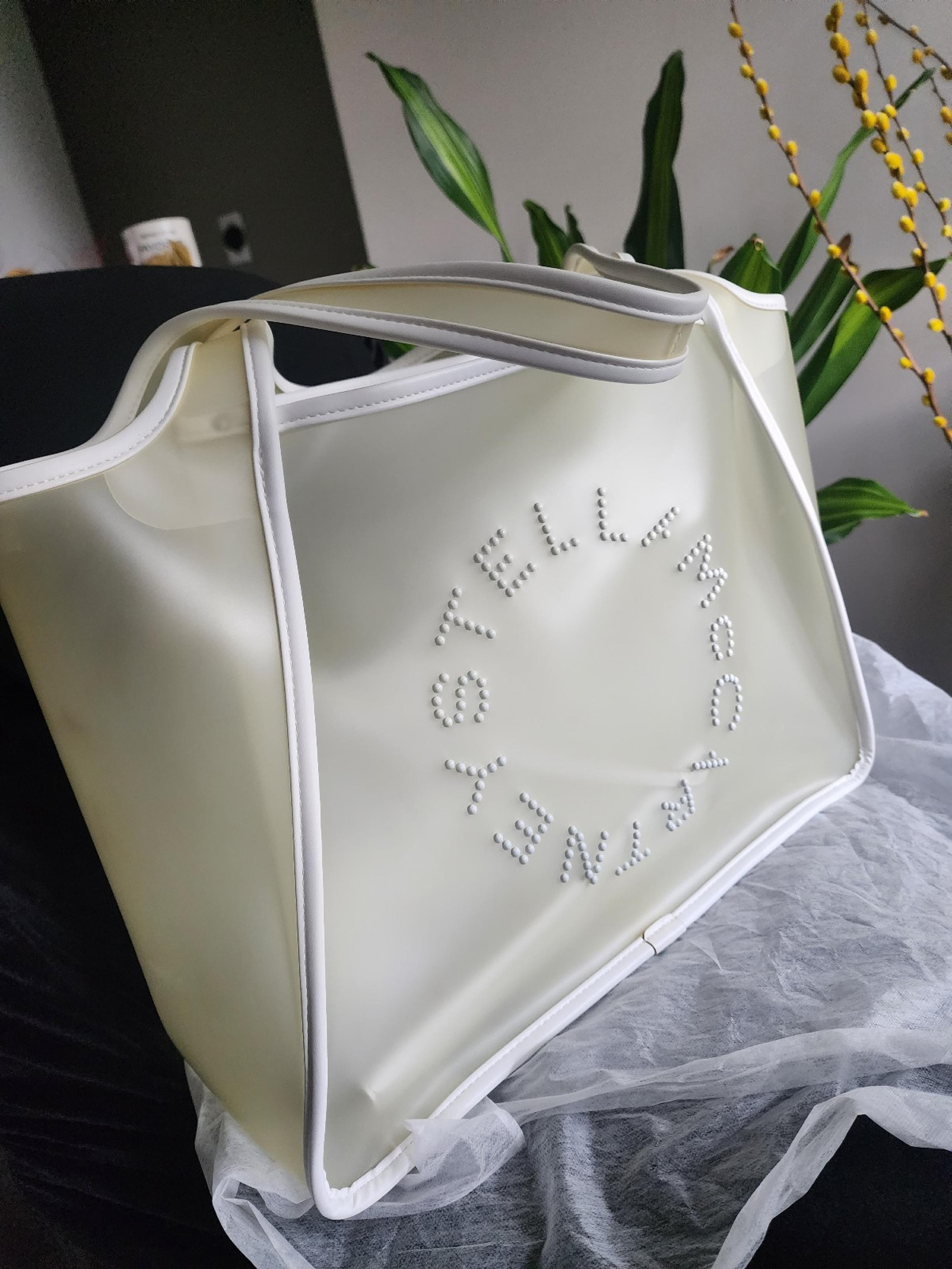 Authentic Stella McCartney mesh tote bag with pouch