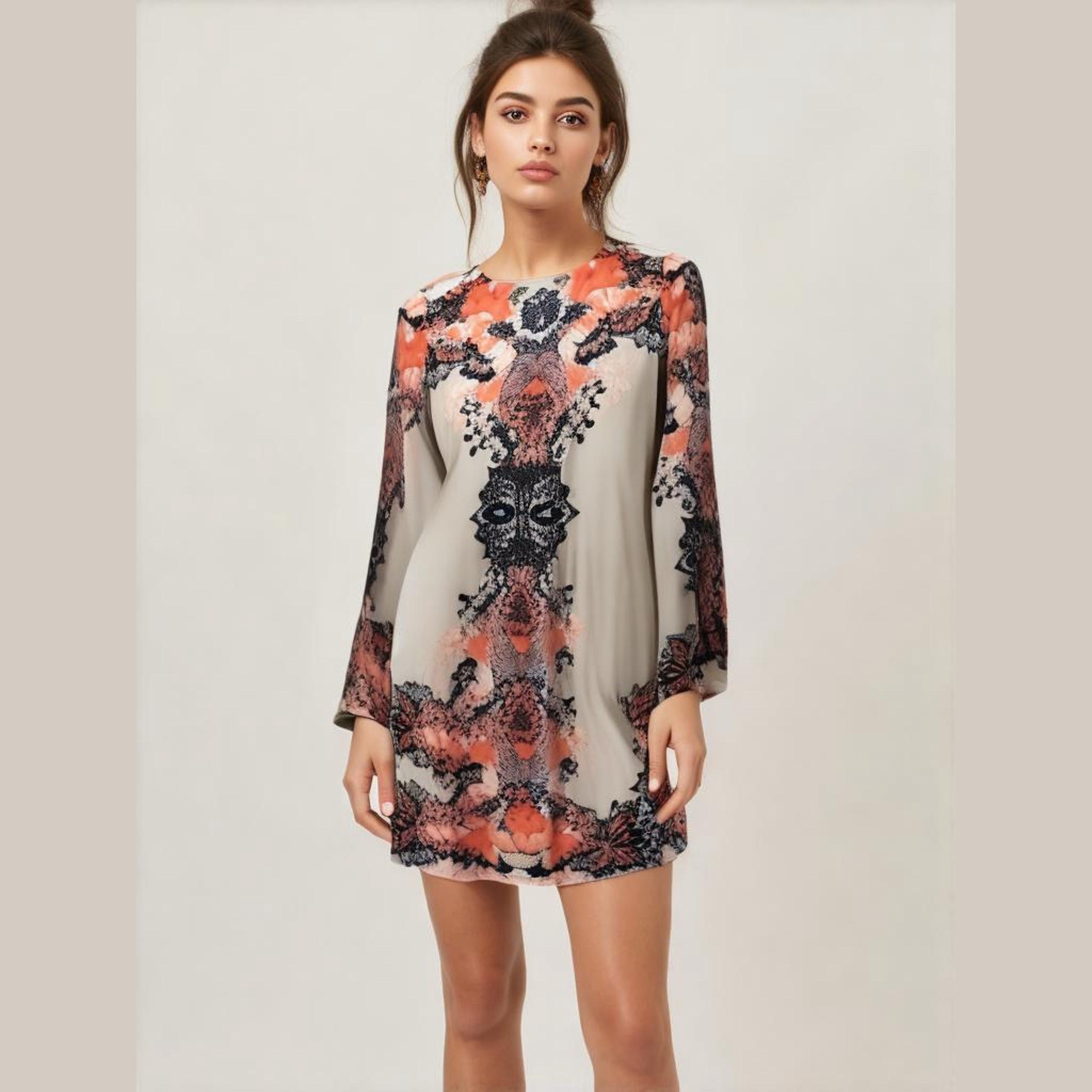 Style & Company XS peach and blue color