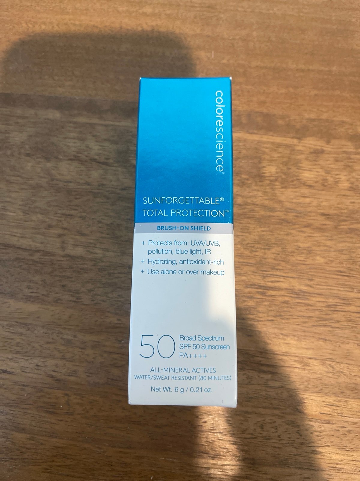 Sunforgetable shade tan brush on