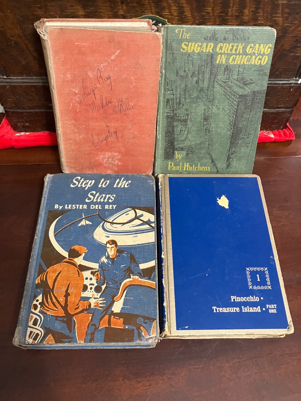 Lot of 4 Vintage Books Rare 1934 Earth Stopped T.H. White & 40s, & 50s Kids