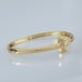 2ct Diamond 14K Gold Bangle Bracelet Womens Sterling Silver Jewelry 2 ct 14 NEW