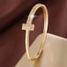 2ct Diamond 14K Gold Bangle Bracelet Womens Sterling Silver Jewelry 2 ct 14 NEW