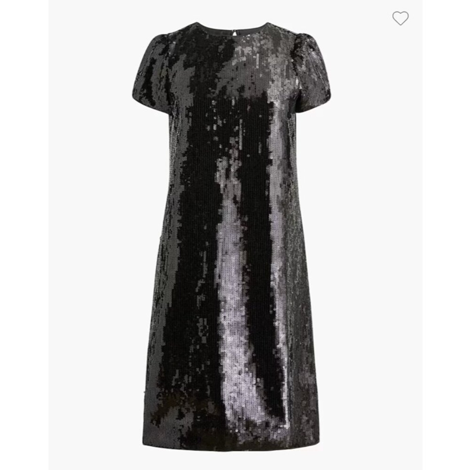 J. Crew Factory Shift Dress Womens Sequin Black Holiday Party NYE Size 18 NEW