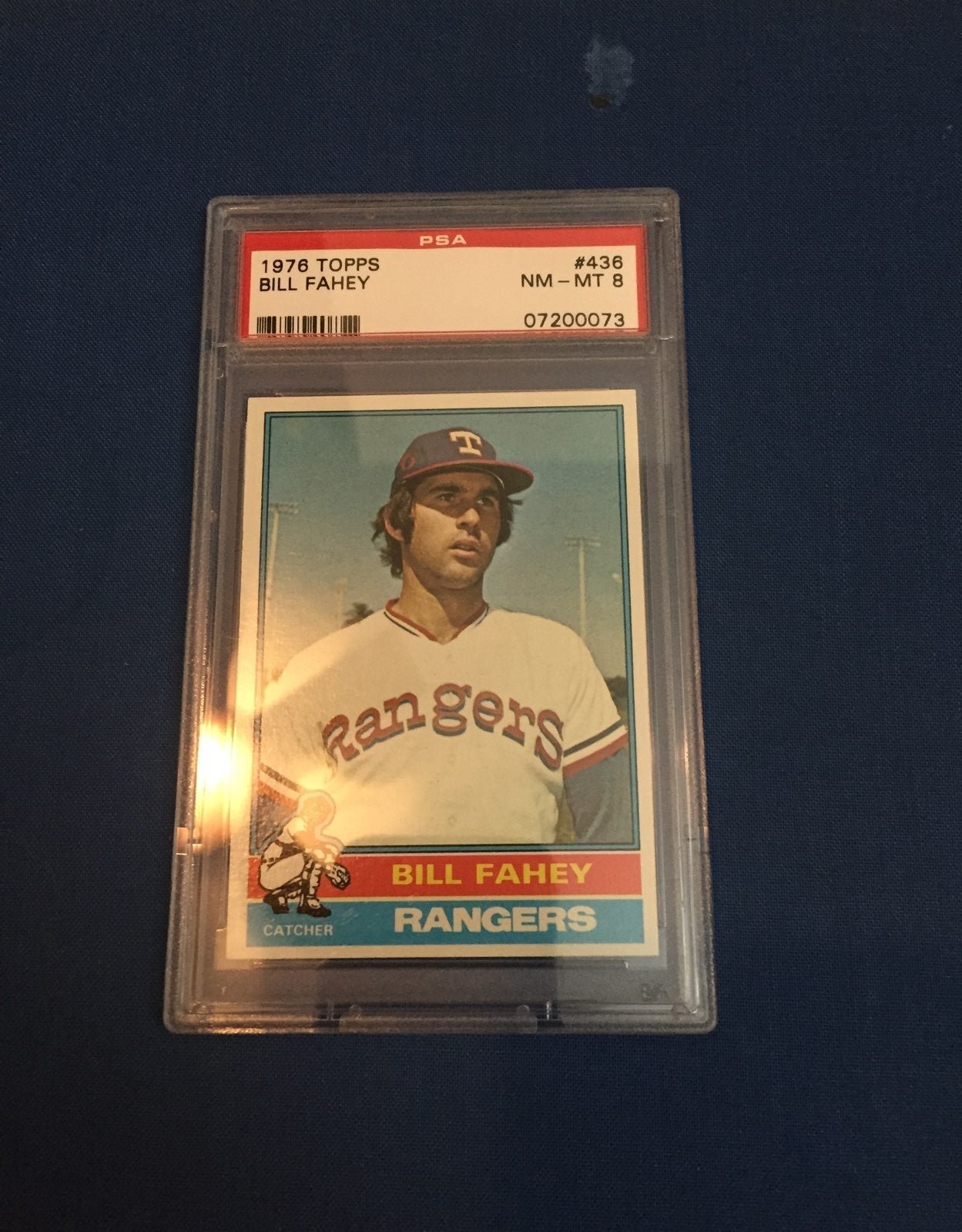 1976 Topps Bill Fahey PSA NM-MT 8
