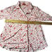 Kate Spade PJ's Women's Large Cropped Floral & Hearts Pajama Pink & Red