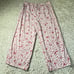 Kate Spade PJ's Women's Large Cropped Floral & Hearts Pajama Pink & Red
