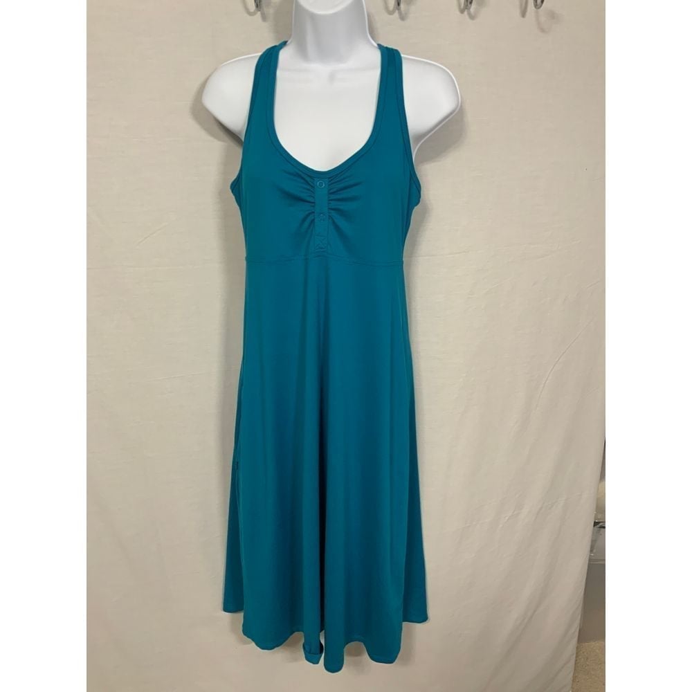 The North Face Abby Blue Dress with built in bra size Medium