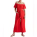 Seed Heritage Red Wide Leg Waffle Romper